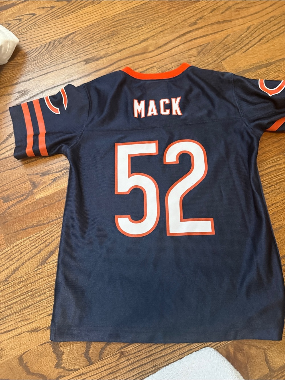 NFL Chicago Bears Navy and Orange Kids Jersey #52 - Picture 2 of 3